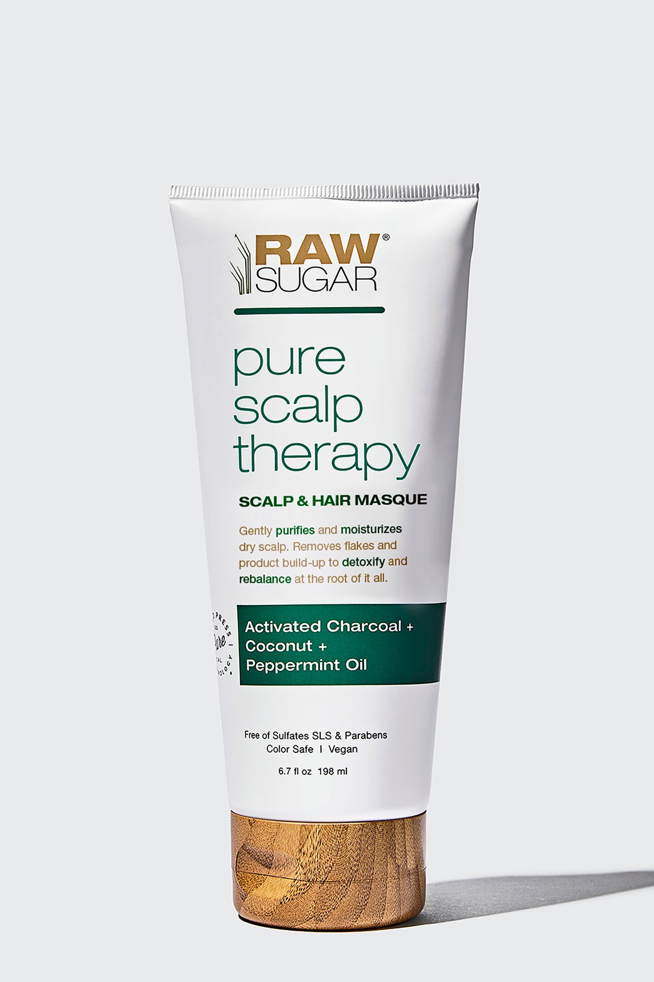 Scalp & Hair Masque 6.7 oz | Pure Scalp Therapy | Activated Charcoal + Coconut + Peppermint Oil