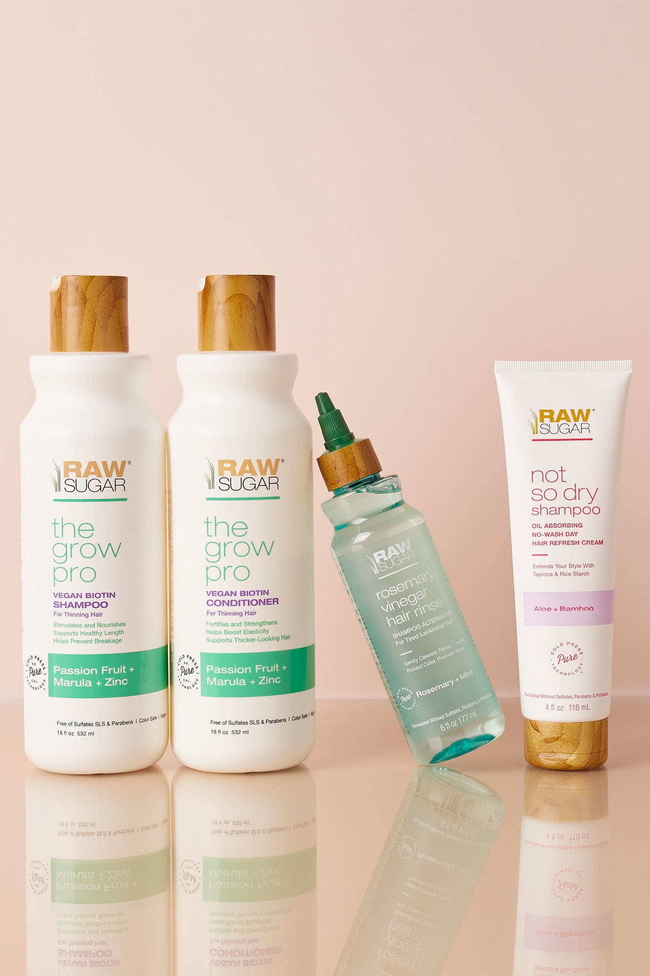grow pro conditioner with not so dry shampoo and vinegar rinse
